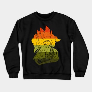 Retro Rooster Crewneck Sweatshirt